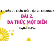 Nghiệm của đa thức một biến, giá trị của đa thức 1...